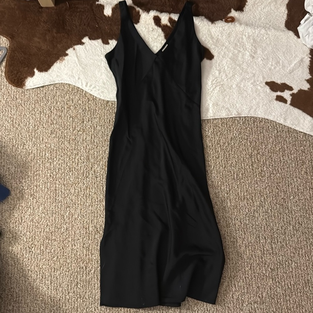 Silk midi dress